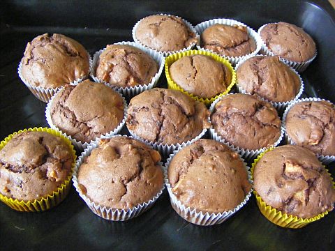 schoko-apfel-muffins